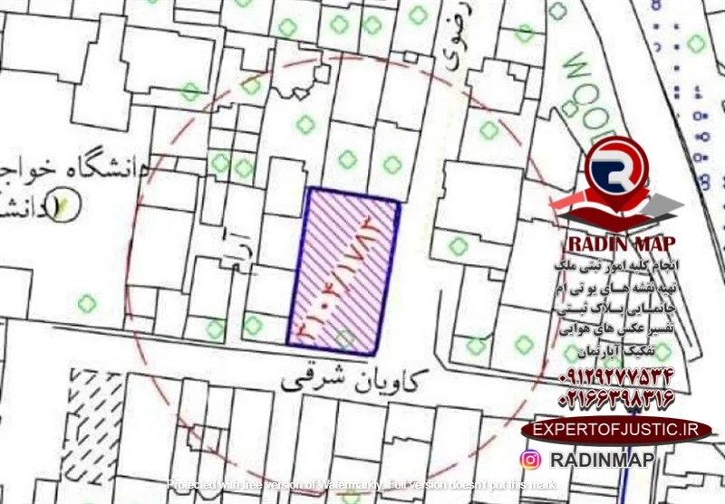 تهیه نقشه UTM در تهران